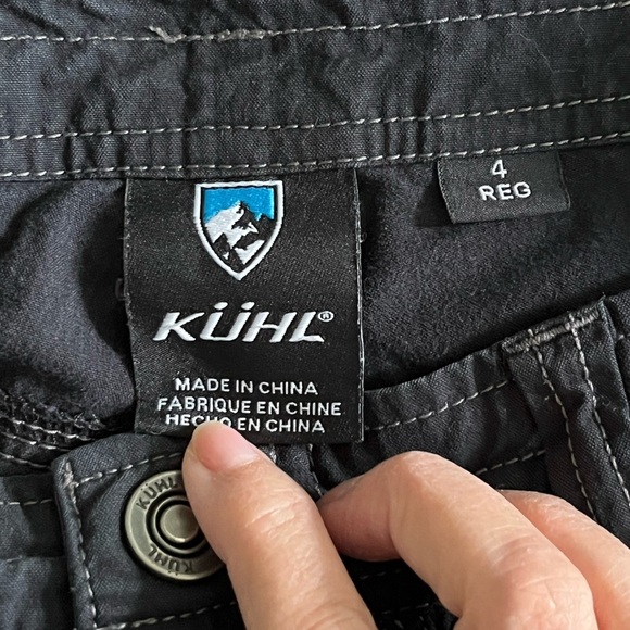 Kuhl Womens Black Splash Roll Up Pants Outdoors Hiking Climbing Fast Dry Size 4 - Picture 8 of 13